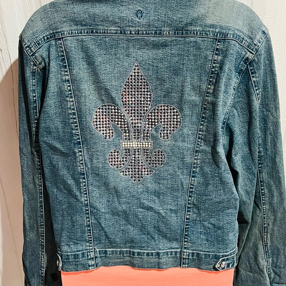 Christine Alexander Denim Jacket with Swarovski crystals - Picture 4 of 8